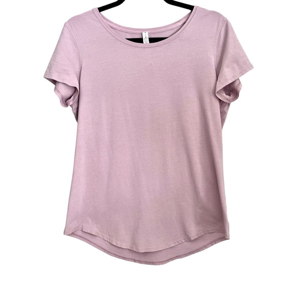 Lululemon Love Crew Neck Tshirt Size 8 Smoky Blush Moisture-Wicking Performance